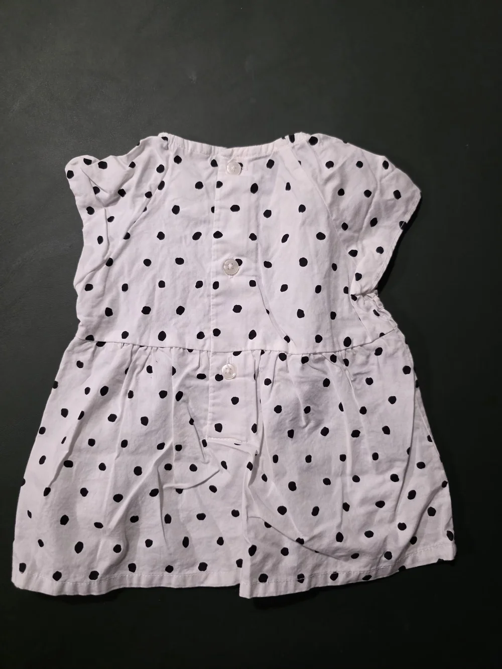 Carter's Light Pink Dress with Black Polka Dots